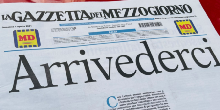 Arrivederci-della gazzetta del Mezzogiorno