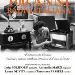 locandina evento a Galatone dedicato a Guglielmo Marconi e ai 100 anni della Radio italiana