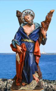 statua di sant'Andrea apostolo a Gallipoli - Chiesa degli Angeli