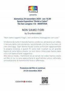 NON SIAMO FIORI - 24 Novembre ore 16 a MANTOVA