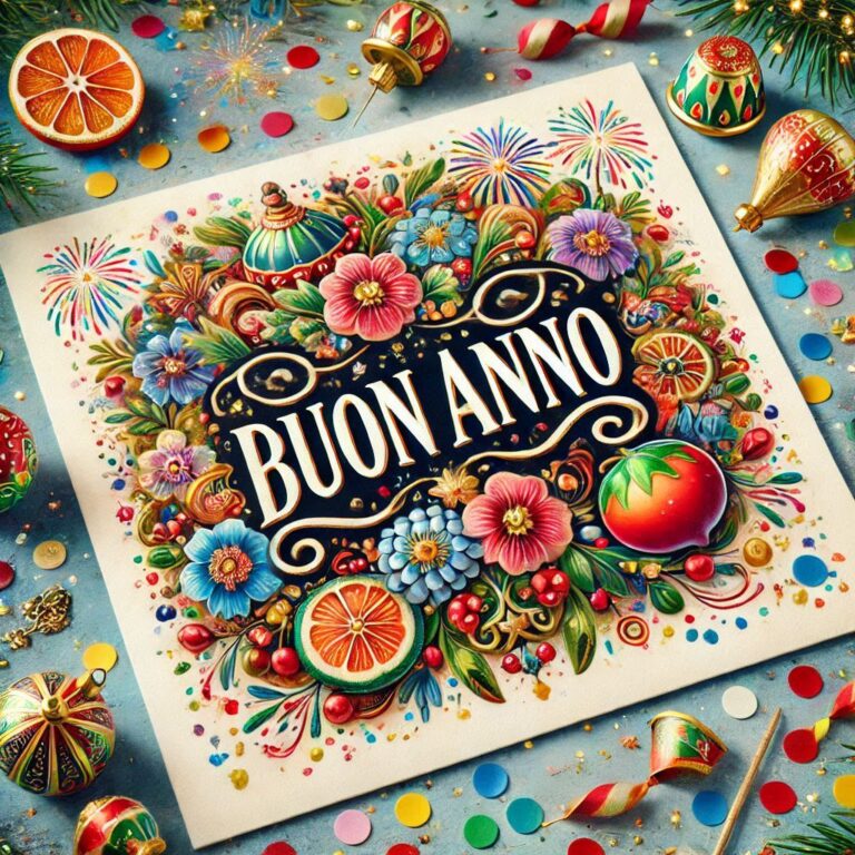 Auguri per il nuovo anno in lingua italiana