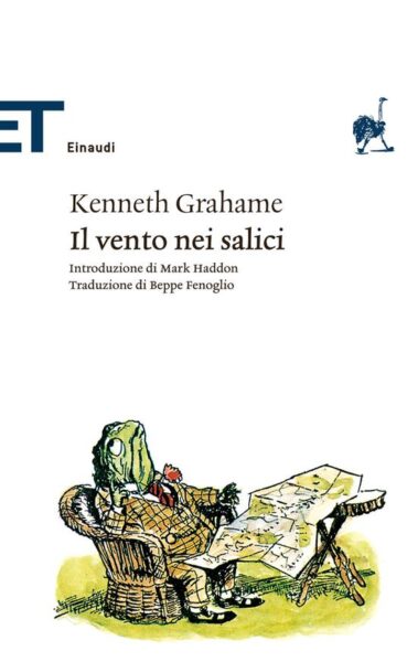 Copertina del libro di K. Grahame, Il vento tra i salici (1908).